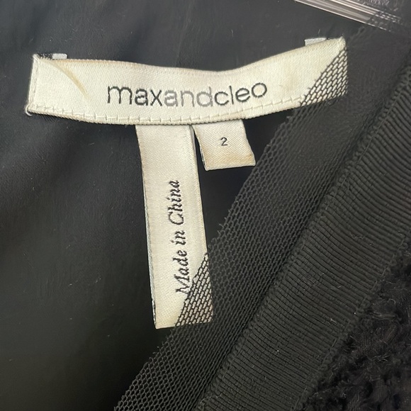 maxandcleo Size 2 Black Sleeveless Cocktail Party Dress - Picture 9 of 10